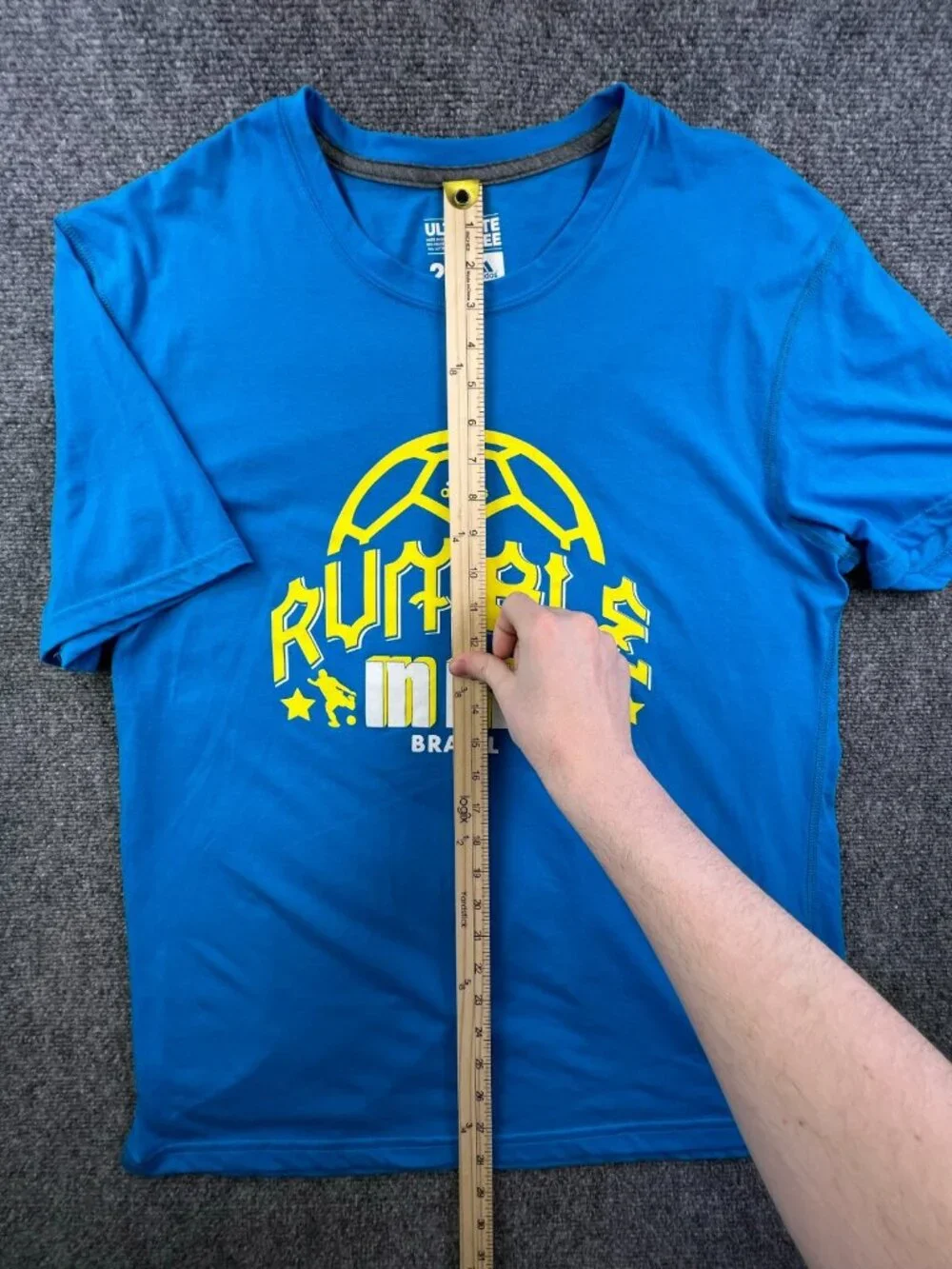 Adidas Short Sleeve Blue T Shirt Men’s Rumble In Rio Brazil Soccer Futball 2X